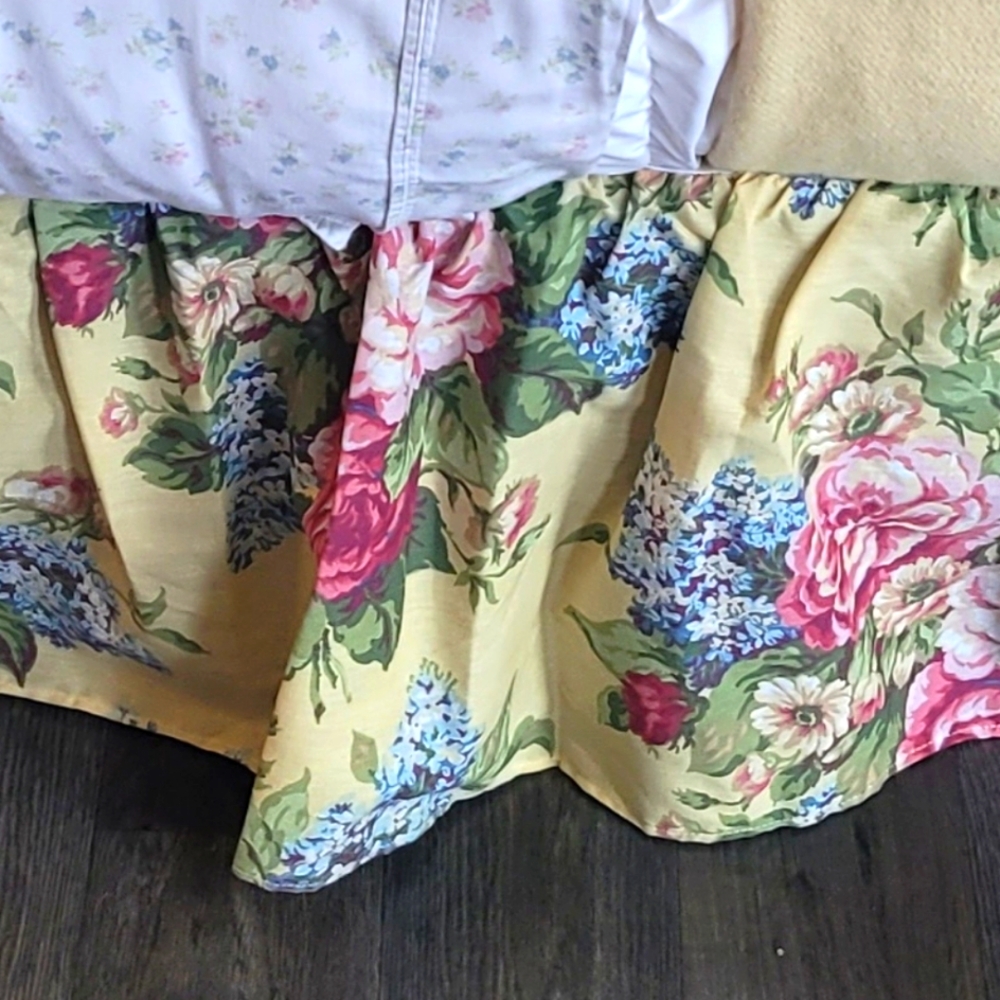 Y2K Martha Stewart Queen Size Bed Skirt And 2 Standard Shams 3pcs - Picture 7 of 13